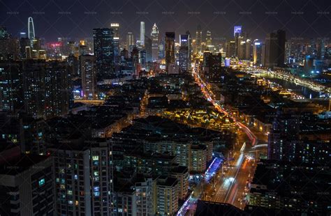 Tianjin Night Skyline - Stock Photos | Motion Array