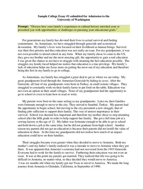 9+ College Essay Examples - Free PDF Format Download | Examples - Twelve College Essay Examples ...