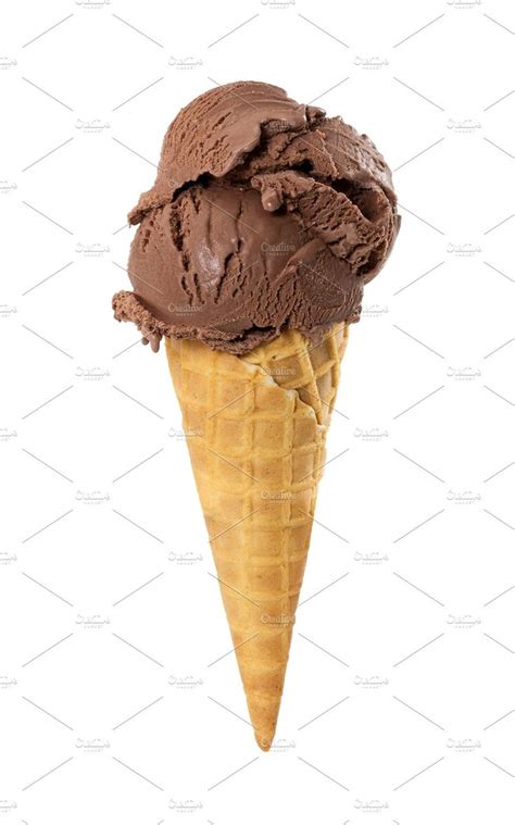 Chocolate ice cream in waffle cone | Chocolate ice cream, Ice cream, Waffle cones