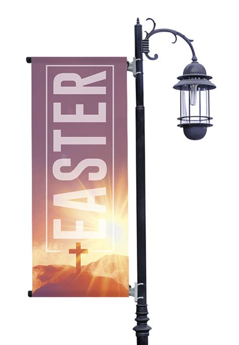 Easter Sunrise Cross Banner - Church Banners - Outreach Marketing