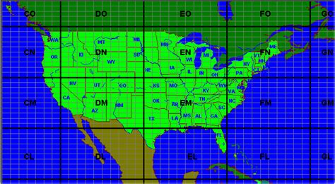 Amateur Radio Ham Radio Maidenhead Grid Square Locator Map