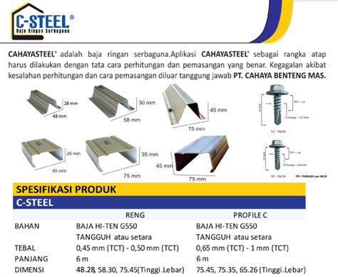 Info Top Profil Baja Ringan, Genteng Keramik