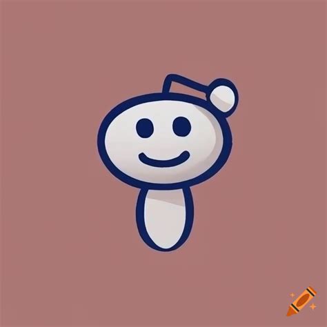 Hand-drawn and humorous reddit logo on Craiyon