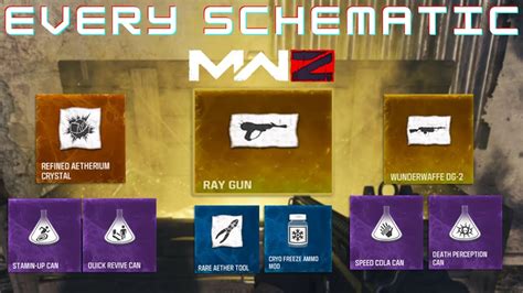 Where to Get Every Crafting Schematic in MWZ (inc. ray gun) - YouTube