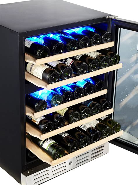 Kalamera 24 Inch Under Counter Built in Wine Refrigerator 46 Bottle ...