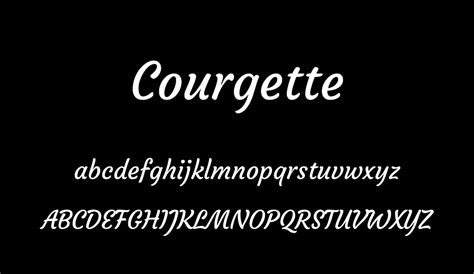 Courgette Font