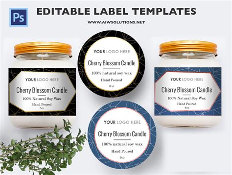 Candle Warning Labels Template Free