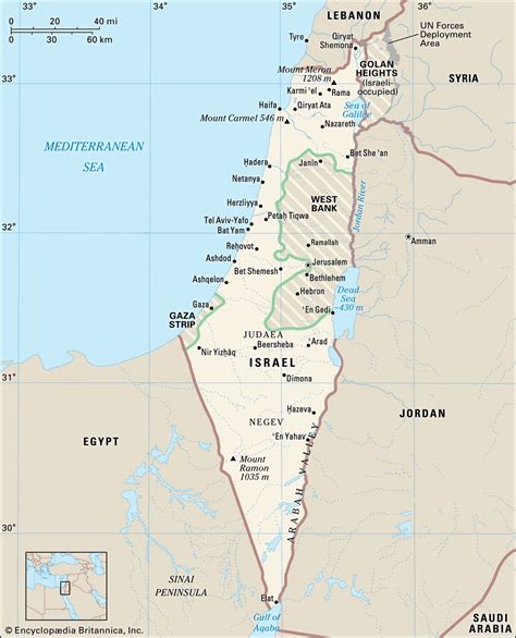 West Israel Map