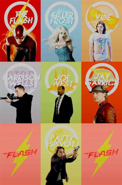 The Flash CW team + emblems | Filmes de herois, The flash, Super herói