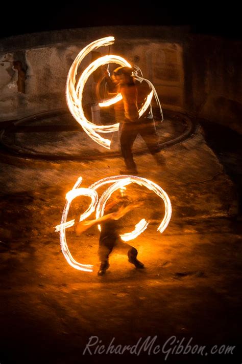 Fire-Spinning - Richard McGibbon Photography