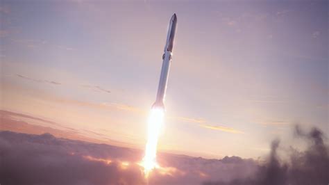 Wallpaper of SpaceX new Starship Super Heavy launch | human Mars