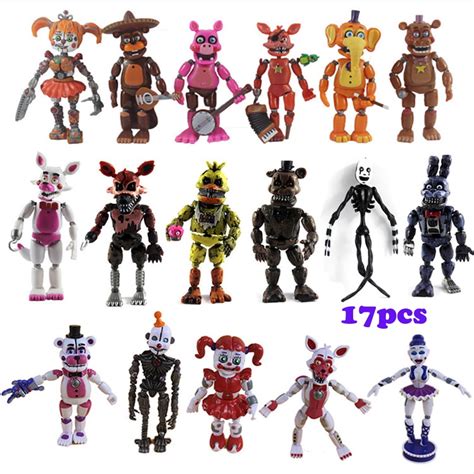 Five Nights At Freddy's FNAF 6'' Action Figures Sister Location Lightening Movable Joint Action ...