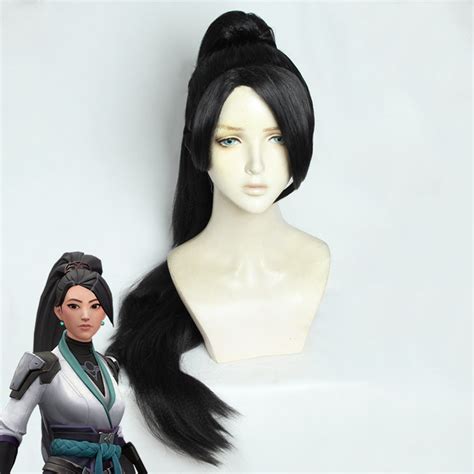 Valorant Sage Black Cosplay Wig – Gcosplay