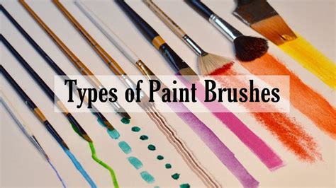 types of paint brushes for art - Milda Knudsen