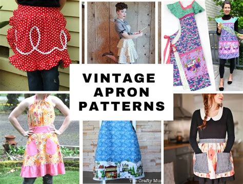 20+ Vintage Apron Patterns - Free, Cute And Easy To Sew ⋆ Hello Sewing