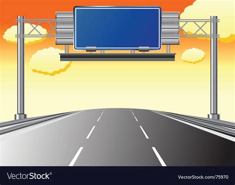 Highway sign Royalty Free Vector Image - VectorStock