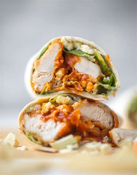 Buffalo Chicken Wraps - Hot Honey Buffalo Chicken Wraps