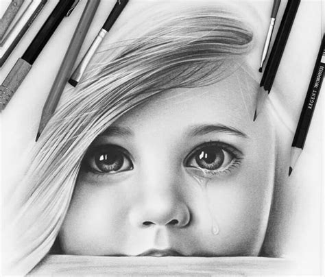 Child face drawing by Charles Laveso | No. 1313