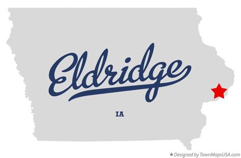 Map of Eldridge, IA, Iowa