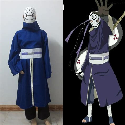 New Naruto Obito Uchiha Costume Akatsuki Ninja Tobi Uchiha Madara ...