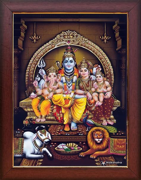 Buy Garuda Photos - God Sri Shiva Parvati with Ganesha and Subramanya ...