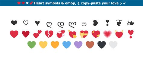 Heart symbols & emoji, ( copy-paste your love² )