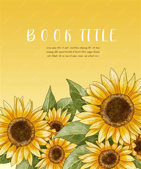 Premium Vector | Flower book cover design