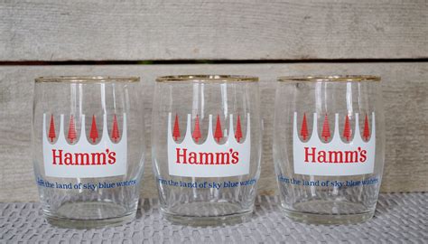 Hamm's Beer Tasting Glasses Set of Three 3 From the | Etsy | Beer ...