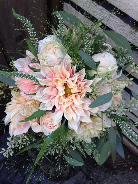 Delicate Dahlia Bridal Bouquet in San Francisco, CA | Flowers of the Valley