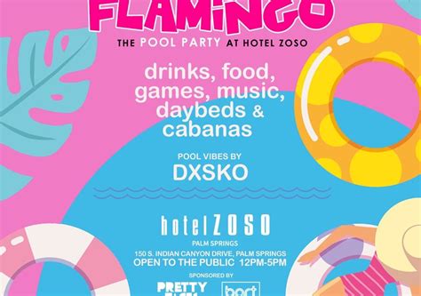 Flamingo Pool Party – Live DJ Set by Dxsko at Hotel Zoso! - Bart Lounge