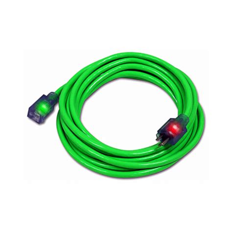 Pro Glo D17334015 Extension Cord, Green, 14/3, 15-Ft.