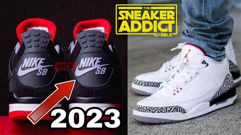 Nike SB Air Jordan 4 Bred,Air Jordan 3 white cement 2023 Retro coming back! sneaker addict news ...