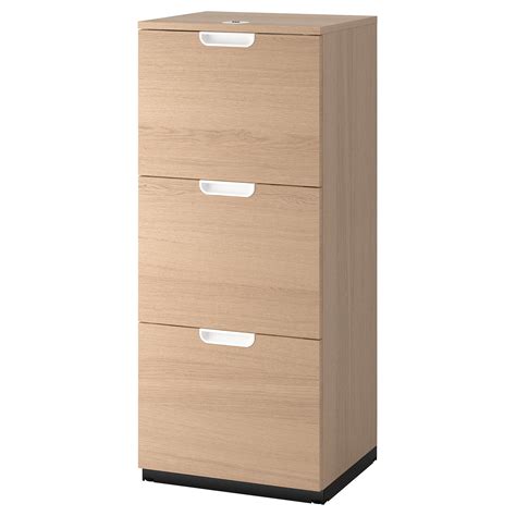 GALANT File cabinet, white stained oak veneer, 20 1/8x47 1/4" - IKEA