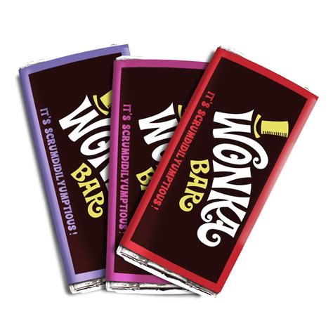 Willy Wonka Chocolate Bar Wrapper Printable