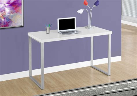 47" White Office Desk w/ Simple Design – ComputerDesk.com