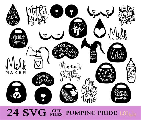 SVG Files for Cricut SVG Cut Files Pumping/breastfeeding SVG Files Svg Font Files Svg Files for ...