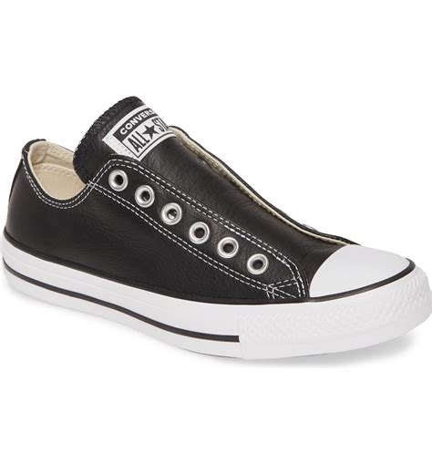 Converse Chuck Taylor® All Star® Laceless Leather Low Top Sneaker (Women) | Nordstrom