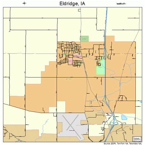 Eldridge Iowa Street Map 1924600