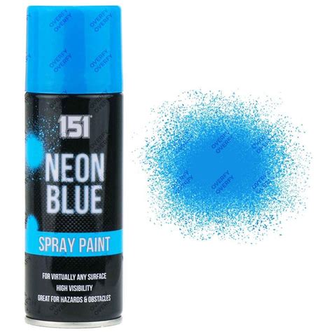 151 Fluorescent Neon Blue Spray Paint 200ml | Blue spray paint, Aerosol ...