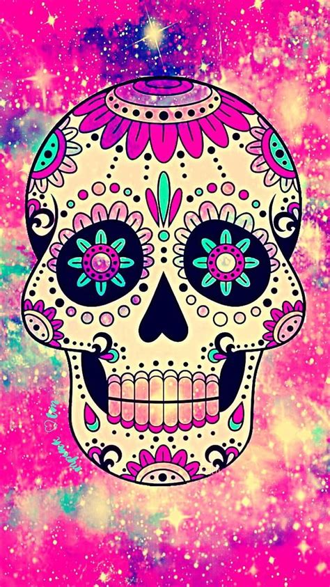 Glitter Skull Wallpaper