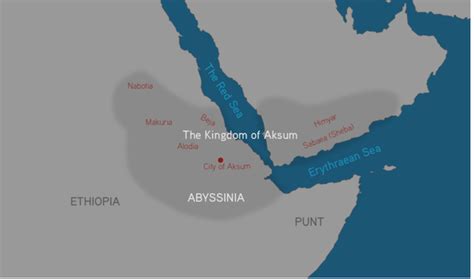 Axum Africa Map Cities