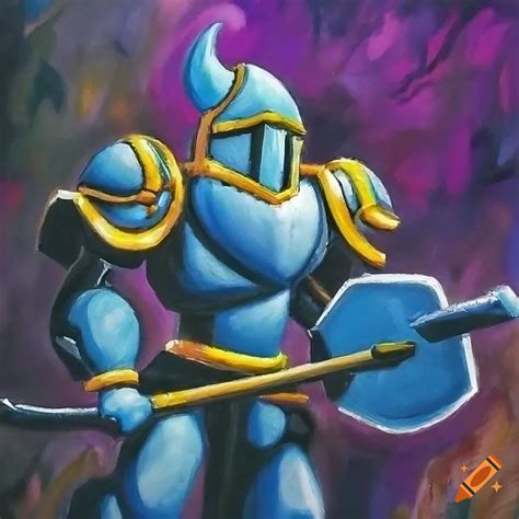 Shovel knight character in simon bisley style charcoal drawing on Craiyon