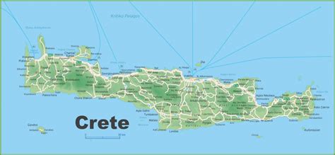 Printable Map Of Crete | Printable Maps