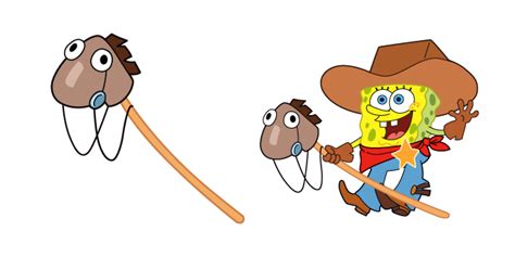 SpongeBob Cowboy Yeehaw Meme cursor – Custom Cursor