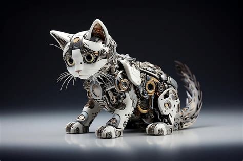 Premium AI Image | Robot cat toy for children