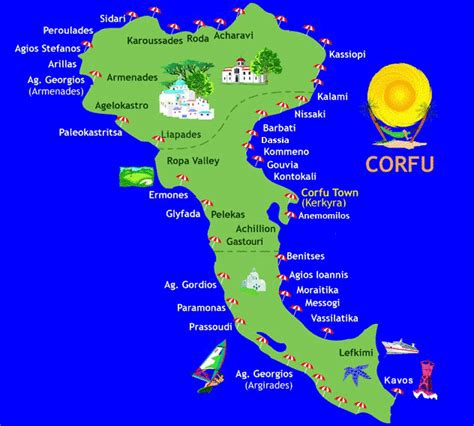 Map of Corfu (Kerkyra) - Find out where is Corfu