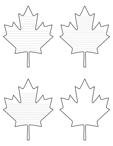 Maple Leaf Outline Printable