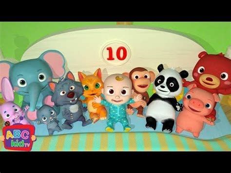 Ten in the Bed | Nursery Rhymes & Kids Songs - ABCkidTV - YouTube | Ten in the bed, Kids songs ...