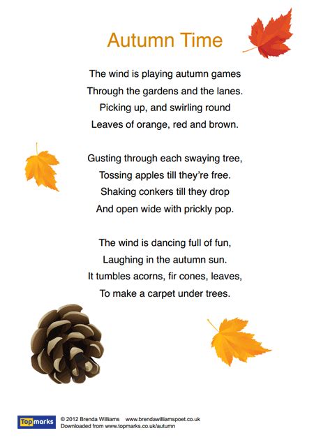 Autumn Time Poem | Autumn poems, Autumn poetry, Poetry for kids