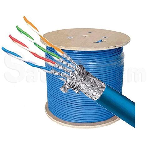 500FT SFTP Copper CAT7 Ethernet Cable Bulk , Satmaximum